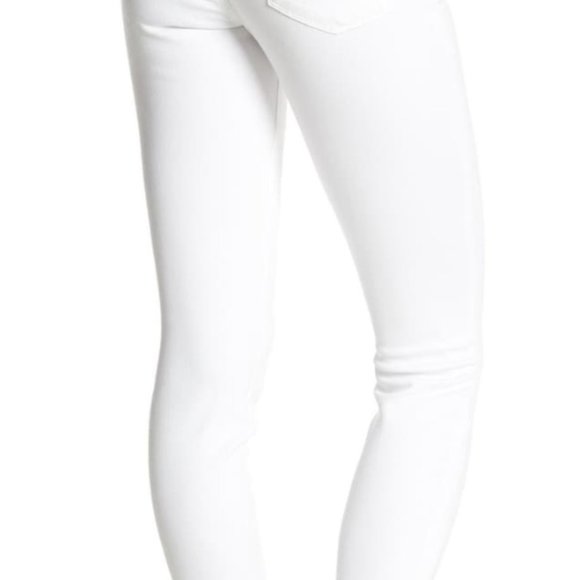 Hudson White Light Wash High Rise Blair Ankle Super Skinny Jeans nwha409zhe - Picture 3 of 3